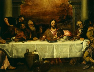 The Last Supper (detail) by Titian (c.1488 1576)