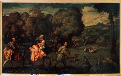 The Flight into Egypt by Titian (c.1488 1576)