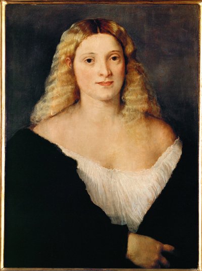 Young Woman in a Black Dress by Titian (c.1488 1576)