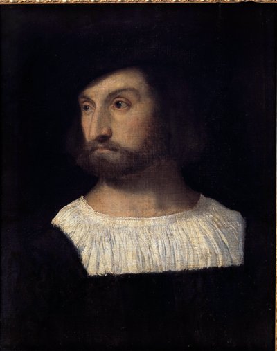 Portrait of Alfonso I of Este, Duke of Ferrara (Painting attributed to Titian) by Titian (c.1488 1576) (attr. to)