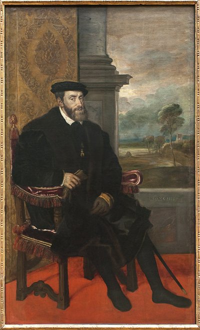 Emperor Charles V by Tiziano Vecelli
