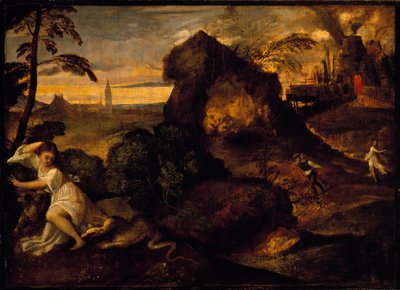 Orpheus and Eurydice by Tiziano Vecelli