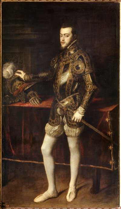 Portrait of Philip II at the age of 24 by Tiziano Vecelli