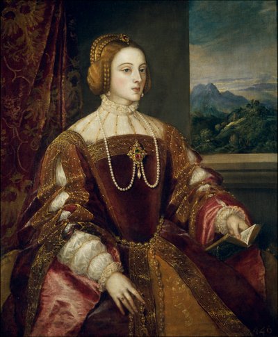 Portrait of the Empress Isabella of Portugal (1503-1539). Painting by Titian. Madrid, Prado Museum by Tiziano Vecelli