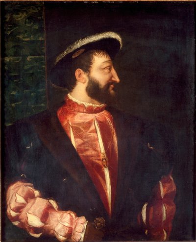 Portrait of King Francis I of France by Tiziano Vecelli