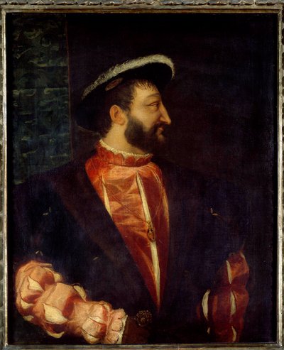 Portrait of the King of France Francois I (1494-1547) by Tiziano Vecelli