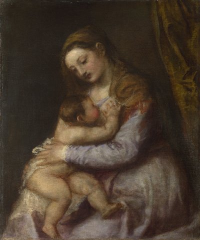 The Virgin and Child by Tiziano Vecelli