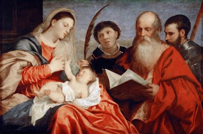 The Virgin and Child with Saints Stephen, Jerome and Maurice by Titian (c.1488 1576)