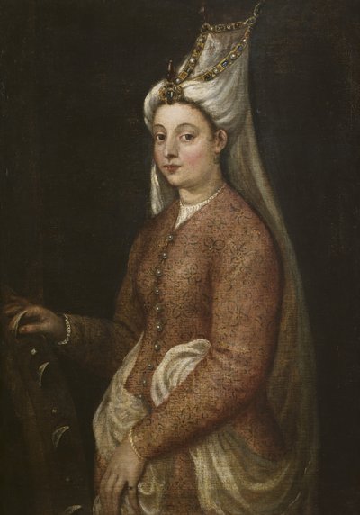 Cameria, Daughter of Suleiman the Magnificent, as Saint Catherine by Tiziano Vecelli