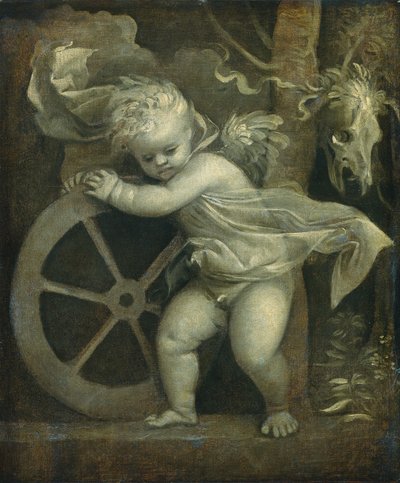Cupid with the Wheel of Time by Titian