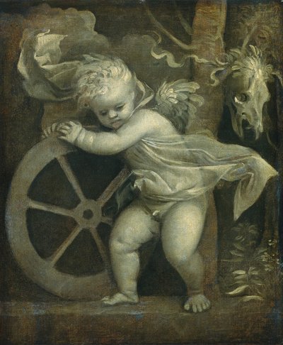 Cupid with the Wheel of Time by Titian