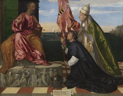 Jacopo Pesaro, Bishop of Paphos, being Presented by Pope Alexander VI to Saint Peter by Titian