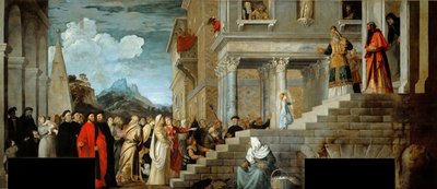 The Presentation of the Virgin at the Temple by Titian