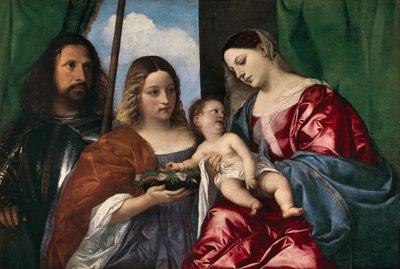 The Virgin and Child with Saint Dorothy and Saint George by Tiziano Vecelli