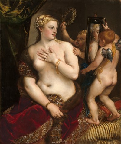 Venus with a Mirror, c. 1555 by Titian