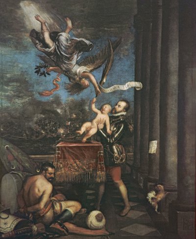 Allegory of the Battle of Lepanto by Tiziano Vecelli