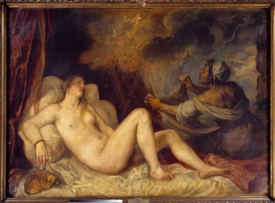 Danae Receiving the Golden Rain by Tiziano Vecelli