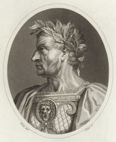 Galba Caesar, Roman Emperor by Tiziano Vecelli