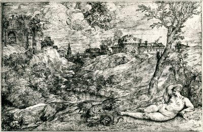 Medor and Angelica or Jason and Medea by Tiziano Vecelli