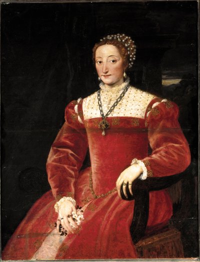 Portrait of Giulia da Varano Della Rovere by Tiziano Vecelli