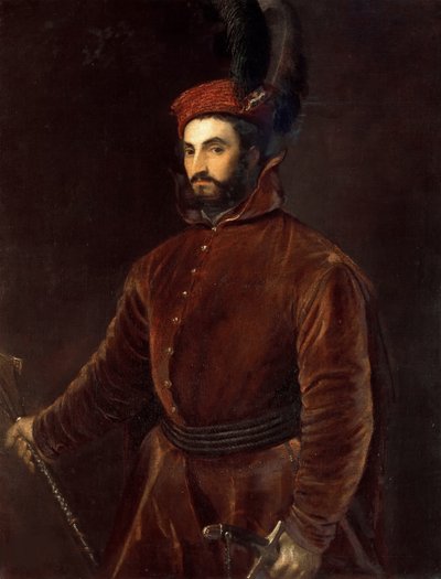 Portrait of Ippolito de Medici by Tiziano Vecelli