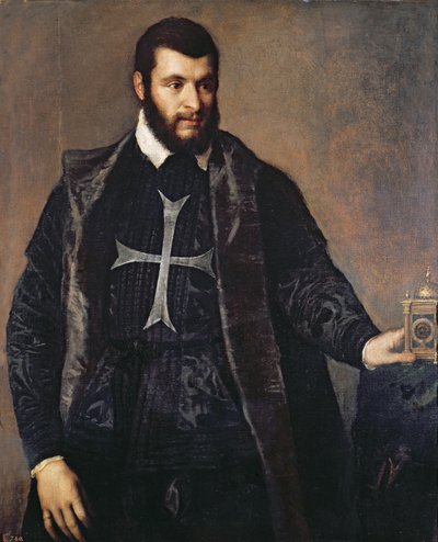 Portrait of a Knight of the Order of Malta by Tiziano Vecelli