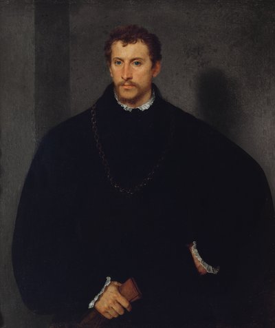 Portrait of an Unknown Man (The Man with Grey Eyes, or The Englishman) by Tiziano Vecelli