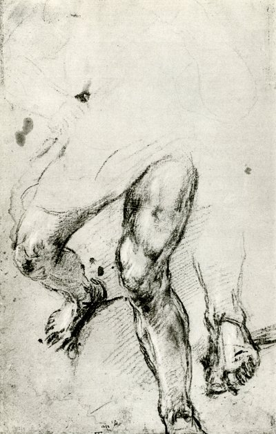 Study for the Martyrdom of St Lawrence in Venice, c1550 by Tiziano Vecelli