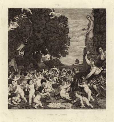The Worship of Venus by Tiziano Vecelli