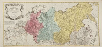 Map of the Russian Empire by Tobias Conrad Lotter