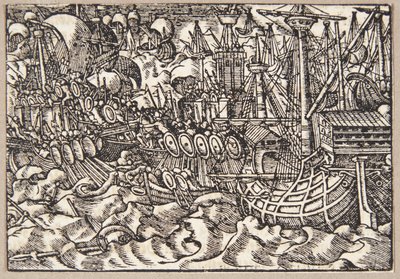 Gaius Duillius Defeats Carthage in a Naval Battle by Tobias Stimmer