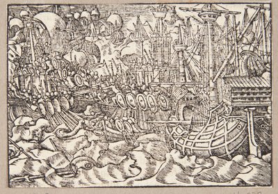 Gaius Duillius Triumphs in a Naval Battle Over the Carthaginians by Tobias Stimmer