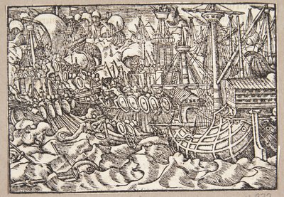 Gaius Duillius Triumphs in a Naval Battle Over the Carthaginians by Tobias Stimmer