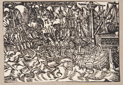 Gaius Duillius Wins Naval Battle Against the Carthaginians by Tobias Stimmer