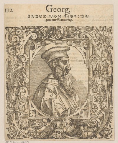 Portrait of Skanderbeg by Tobias Stimmer