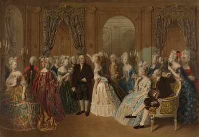 Franklin at the Court of France--1778 by Todros Geller