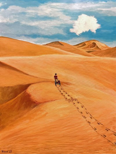 Desert Cart Journey by Tom Blood