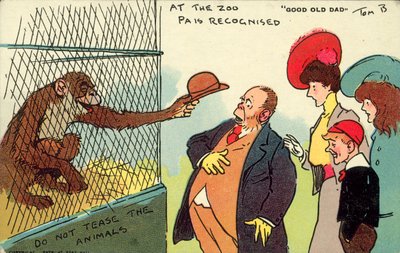 At the Zoo Pa is Recognised, Good Old Dad by Tom Browne