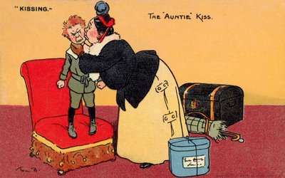 The Auntie Kiss by Tom Browne