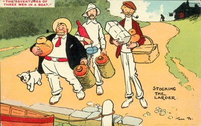 Three Men In A Boat by Tom Browne