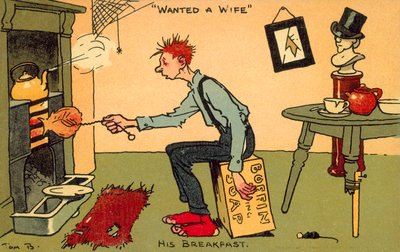 Wanted a wife (chromolitho) by Tom Browne