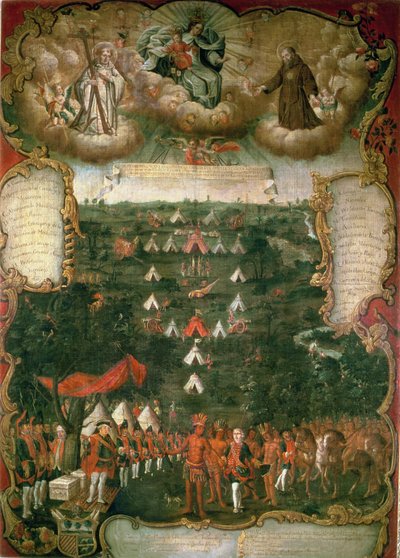Military Encampment of the Governor Jeronimo Matorras During the Gran Chaco Campaign by Tomas Cabrera