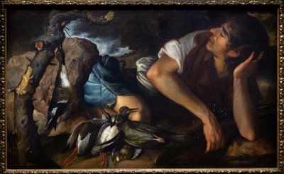 Sleeping Hunter in a Landscape by Tomas Yepes