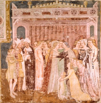 The Farewell (detail) by Tomaso da (late 15th century) Modena