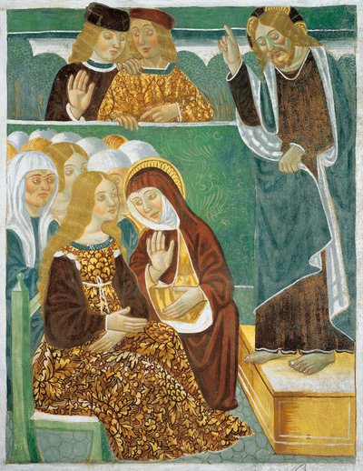 Jesus preaching to the women by Tommaso (active 1479 1509) (workshop) Cagnola