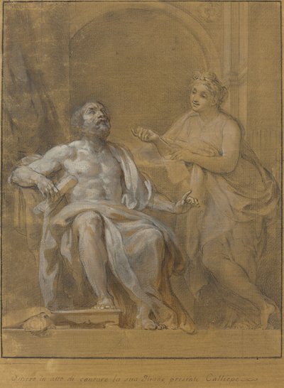Homer and Calliope by Tommaso Conca