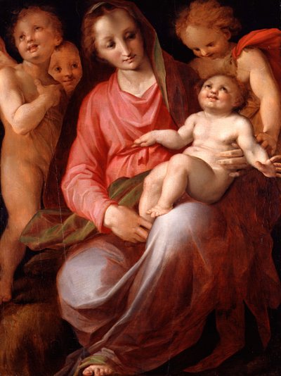 Madonna and Child with Infant St John by Tommaso Manzuoli