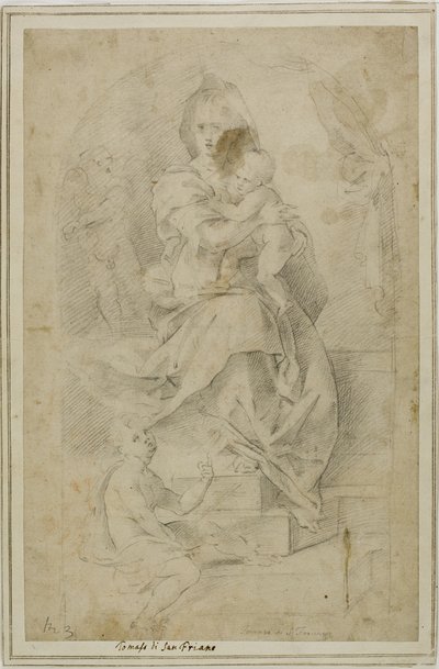 Madonna and Child with the Infant Saint John the Baptist by Tommaso Manzuoli