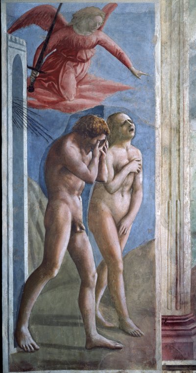 Adam and Eve Expelled from Heaven by Tommaso Masaccio