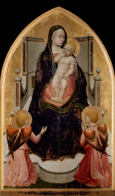 San Giovenale Triptych: Virgin and Child, Central Panel by Tommaso Masaccio